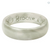 Groove Life Women's Thin Metallic Pearl Ring – Size 6 Round White Silicone Wedding Band, Water Resistant with Breathable Design