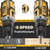 20V Cordless Drill Set – 2‑Speed, 2.0Ah Li‑ion, 18+3 Clutch, 45 Nm Max Torque, 3/8" Keyless Chuck, LED Work Light, Attachments Included