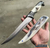 13.25" Wolf Head Pommel Collectible Knife – Non-Sharpened Stainless Steel Blade, Decorative Fantasy Dagger with Scabbard