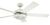 Westinghouse Comet 52" LED Indoor Ceiling Fan – White, Frosted Glass Light, Reversible Blades (White/White‑Washed Pine), New (Box Damaged)