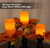 Rhytsing Orange Flameless Pillar Candles with Timer – Set of 3 Rustic Real Wax LED Candles for Fall & Halloween, Warm White Light, Batteries Included
