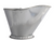 Imperial Galvanized Steel Coal Hod Ash Bucket - Silver Fireplace Pellet Pail with Handle, Durable Corrugated Design for Kindling & Ashes