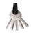 KeySmart Black Stainless Steel Minimalist Key Holder | Compact Key Organizer | 1 pk Carded