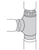 Imperial 5 in. X 5 in. X 5 in. Galvanized Steel Furnace Pipe Tee