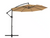 10 ft. Patio Offset Umbrella Outdoor Cantilever Umbrella Tan