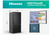Hisense 17.2-cu ft Counter-Depth 32-in Wide Bottom-Freezer Refrigerator Black Metallic Steel ) ENERGY STAR Certified