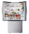 LG Counter-Depth 20.8-cu ft 3 -Door 33-in Wide with Ice Maker ( PrintProof Stainless Steel ) ENERGY STAR Certified