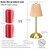 Cordless Rechargeable Table Lamp with Fabric Shade – Dimmable LED Battery Powered, 3-Way Bedside Night Light for Living Room, Bedroom, Bar (Beige)
