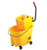 Rubbermaid WaveBrake 35 Qt. Yellow Mop Bucket, Commercial Cleaning Bucket with Splash-Reducing Baffles