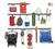 Rubbermaid 20-Piece FastTrack Garage Wall-Mounted Storage Kit 5 Rails and 15 Hooks for Home/House/Tool/Sports/Utility Purposes    BOX DAMAGED