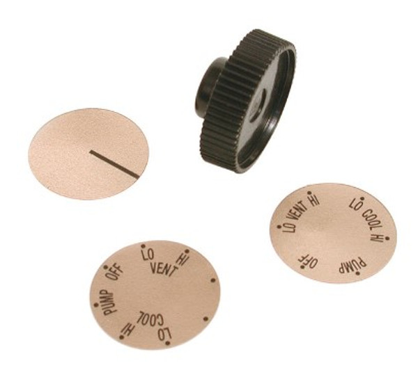 Dial Black Plastic Medium Shaft Knob Kit Dial Black Plastic Medium Shaft Knob Kit