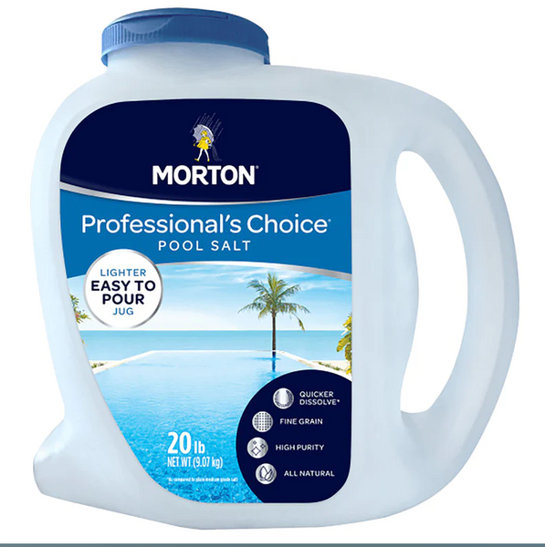 Morton Salt Professionals Choice Pool Salt Quicker Dissolve Granule Pool Salt 20 lb.