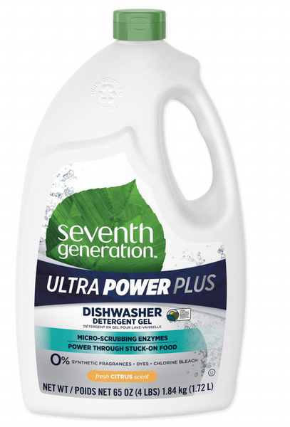 Seventh Generation® Natural Auto Dishwasher Gel, Ultra Power Plus, Fresh Citrus, 65 oz Bottle, Seventh Generation® Natural Auto Dishwasher Gel, Ultra Power Plus, Fresh Citrus, 65 oz Bottle,