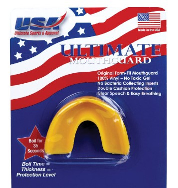 All American Ultimate Adult Yellow Athletic Mouthguard – Durable, Comfortable Protection for Sports & Activities