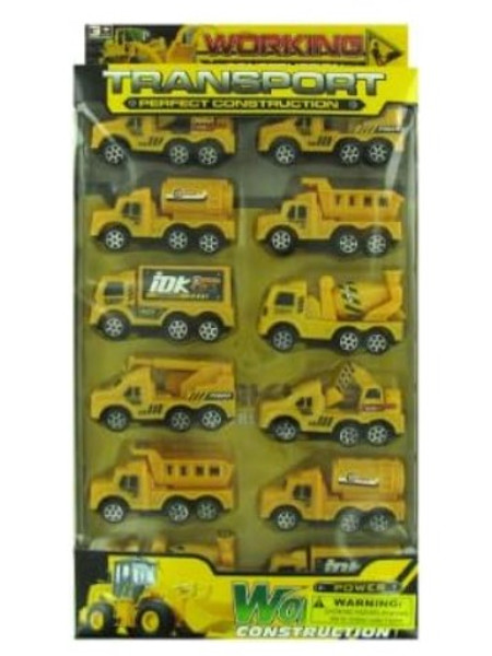 Pull Back Construction Trucks Set