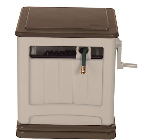 Suncast 225 ft. Swivel Hideaway Hose Reel with Hose Guide and Crank Handle