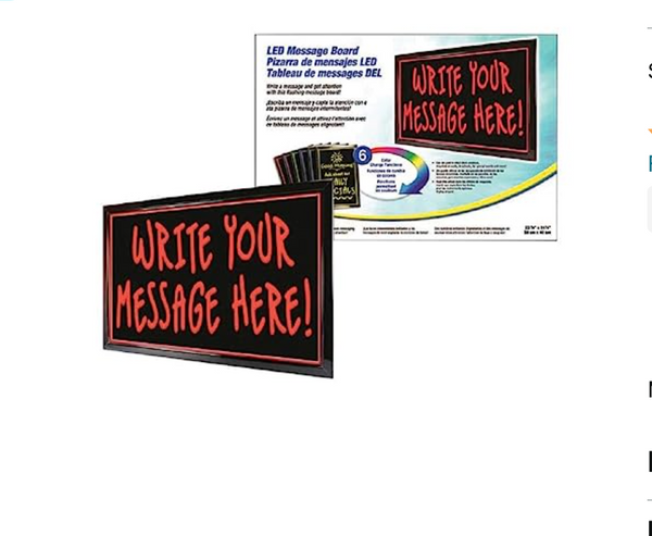 Hy-Ko Products LED-MB1 - LED Message Board 23-5/8" x 14-3/4" Neon Hy-Ko Products LED-MB1 - LED Message Board 23-5/8" x 14-3/4" Neon
