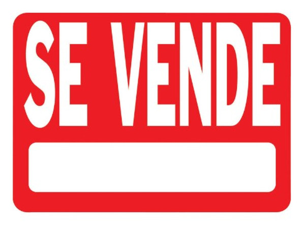 Spanish Red Informational Sign 18 in. H X 24 in. W Spanish Red Informational Sign 18 in. H X 24 in. W