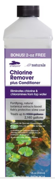 smartpond 18-FL OZ SP CHLORINE REMOVER smartpond 18-FL OZ SP CHLORINE REMOVER