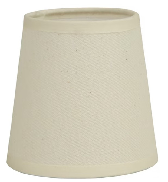 Off White Fabric Drum Lamp Shade