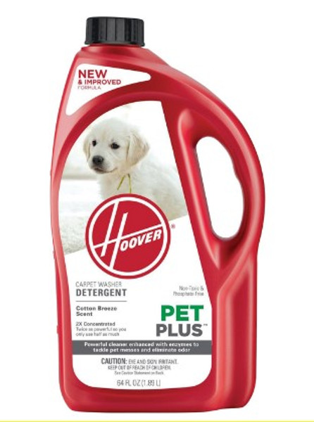 Hoover Pet Plus Cotton Breeze Scent Carpet Washer Detergent 64 oz Liquid Concentrated Hoover Pet Plus Cotton Breeze Scent Carpet Washer Detergent 64 oz Liquid Concentrated