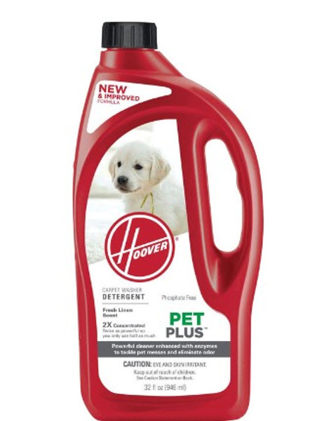 Hoover Pet Plus Cotton Breeze Scent Carpet Washer Detergent 32 oz Liquid Concentrated Hoover Pet Plus Cotton Breeze Scent Carpet Washer Detergent 32 oz Liquid Concentrated