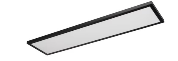 Good Earth Lighting Smart LED Flat Panel 1-Light 11.89-in Matte Black LED Flush Mount LighT (BOXDAMAGED) Good Earth Lighting Smart LED Flat Panel 1-Light 11.89-in Matte Black LED Flush Mount LighT (BOXDAMAGED)