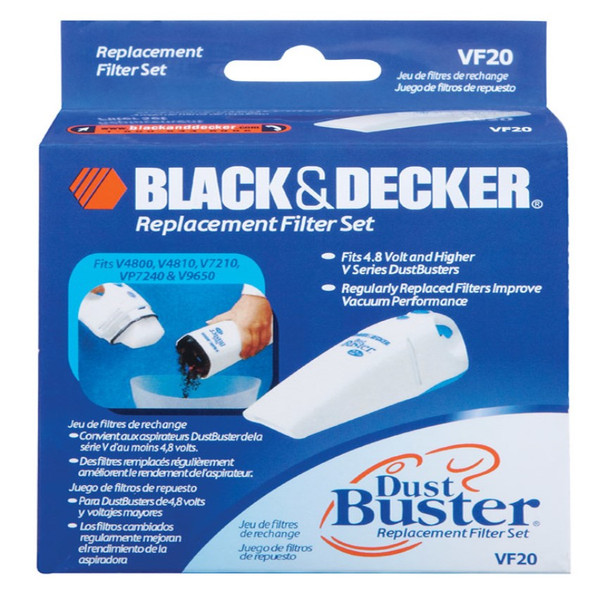 Black+Decker Dustbuster Vacuum Filter For Filter 1 pk
