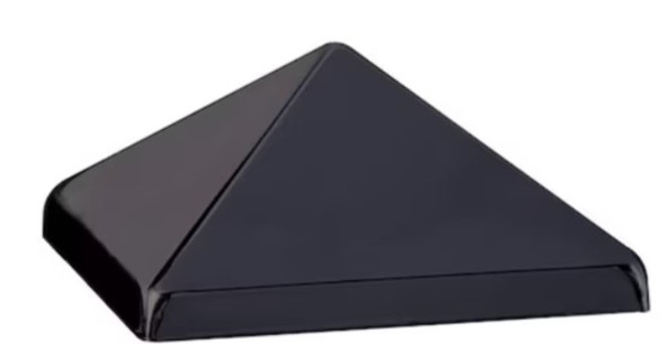 4-in x 4-in Black Metal Deck Post Cap 4-in x 4-in Black Metal Deck Post Cap