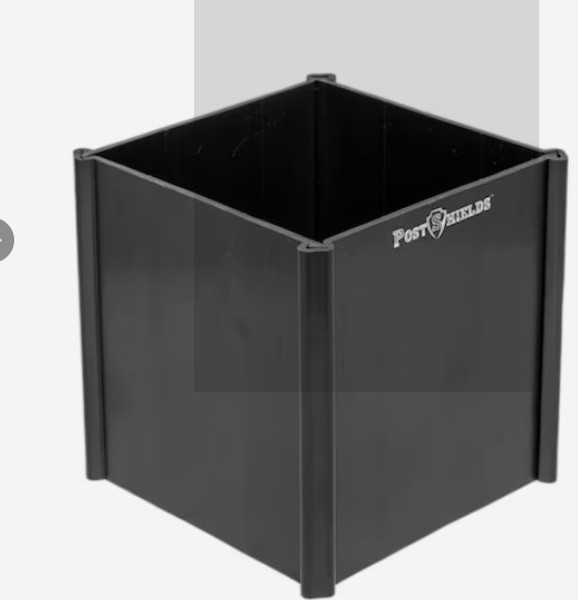 Post Shields 3.5-in Black PVC Universal Bracket For Multiple Fence Types Post Shields 3.5-in Black PVC Universal Bracket For Multiple Fence Types