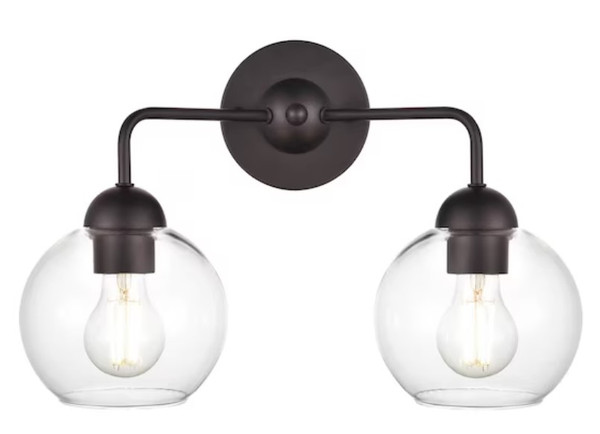 ELK Lighting 2-Light Bronze Transitional Vanity Light