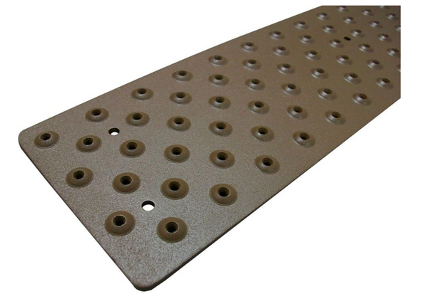 Handi-Treads Anti-Skid Aluminum Surface Tread for Wood Applications w/Mounting Hardware, Each
