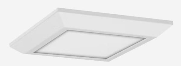Next Glow Luxurious Slim Celling Light 1-Light 5-in White LED Flush Mount Light