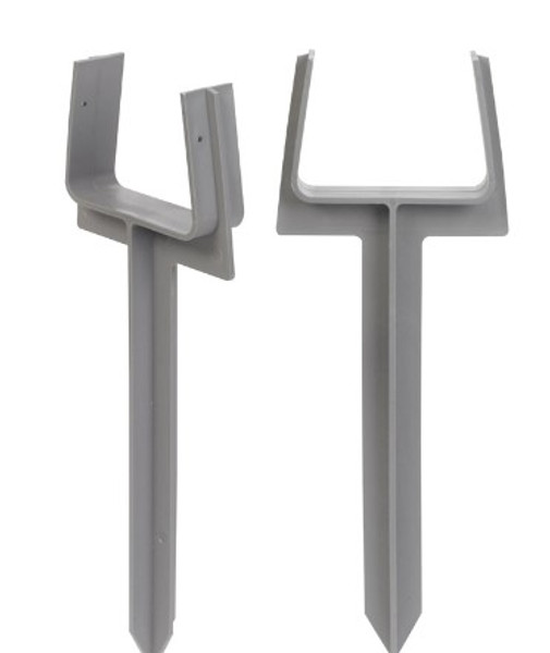 AMERIMAX HOME PRODUCTS 85210 Downspout Anchor, 2-Pack, No Size, Gray|White