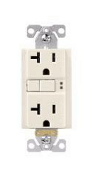 Eaton TRSGF20LA-BX-LW Outlets GFCI Duplex TR Receptacle 20A 125V Light Almond Eaton TRSGF20LA-BX-LW Outlets GFCI Duplex TR Receptacle 20A 125V Light Almond
