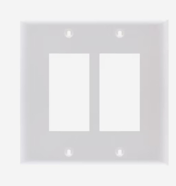 Utilitech 2-Gang Standard Decorator Wall Plate, White (10-Pack) Utilitech 2-Gang Standard Decorator Wall Plate, White (10-Pack)