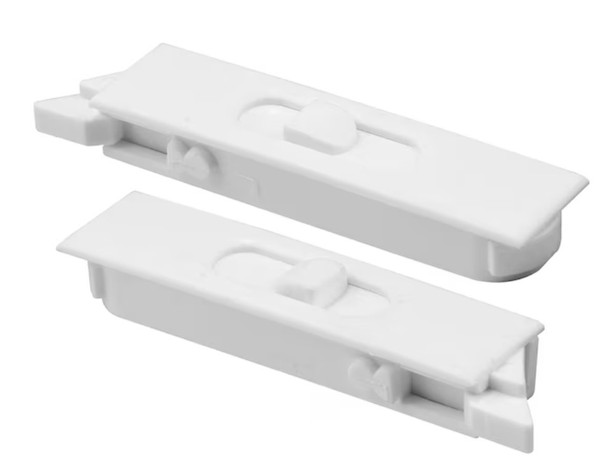 Prime-Line 2-Pack Spring Loaded Plastic Tilt Latch