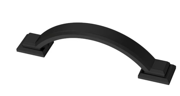 Brainerd Architectural 3-in Center to Center Matte Black Arch Handle Drawer Pulls Brainerd Architectural 3-in Center to Center Matte Black Arch Handle Drawer Pulls