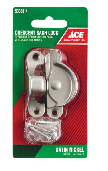 Ace Silver Brass Window Lock 1 pk