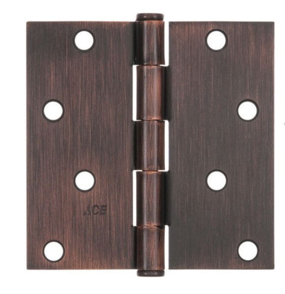 Ace 4 in. L Oil Rubbed Bronze Residential Door Hinge 1 pk Ace 4 in. L Oil Rubbed Bronze Residential Door Hinge 1 pk