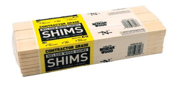Nelson 1.5 in. W X 12 in. L Wood Shim 42 pk   PACKAGES OPEN/HAS SOME DAMAGE
