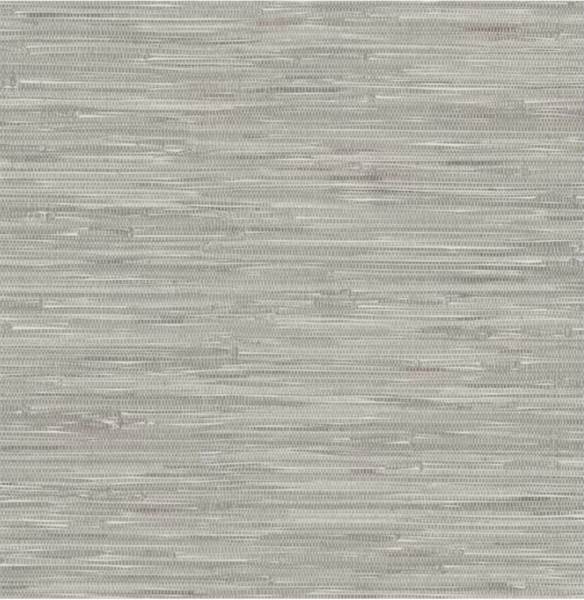 A-Street Prints Ami 56-sq ft Grey Non-Woven Grasscloth Unpasted Wallpaper