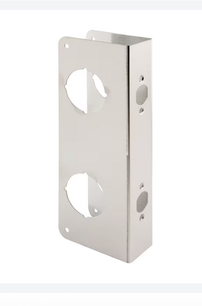 RELIABILT 3-7/8-in W x 10-7/8-in H Satin Door Reinforcer Reinforcing Plate
