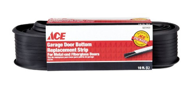 Ace Black Vinyl Replacement Garage Door Bottom 16 ft. L X 2-5/8 in. Ace Black Vinyl Replacement Garage Door Bottom 16 ft. L X 2-5/8 in.