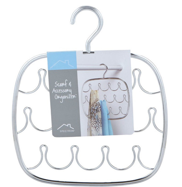 Chrome Scarf Holder 12-1/4 in. H X 1/4 in. W X 10-1/2 in. L Chrome Scarf Holder 12-1/4 in. H X 1/4 in. W X 10-1/2 in. L