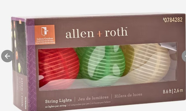 allen + roth 8.6-ft Plug-in Multicolor Outdoor String Light with 10 White-Light Incandescent Mini Bulbs allen + roth 8.6-ft Plug-in Multicolor Outdoor String Light with 10 White-Light Incandescent Mini Bulbs