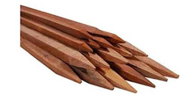 Bond 93506 3ft x 1/2in Packaged Hardwood Stakes (6-Pack), 3' x 0.5" x 0.5", Natural Bond 93506 3ft x 1/2in Packaged Hardwood Stakes (6-Pack), 3' x 0.5" x 0.5", Natural