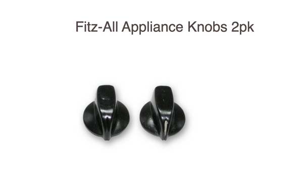 Fitz-all Plastic Replacement Appliance Knobs Black Fitz-all Plastic Replacement Appliance Knobs Black