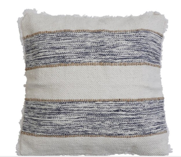 allen + roth Bodhi 20-in x 20-in Navy Indoor Decorative Pillow