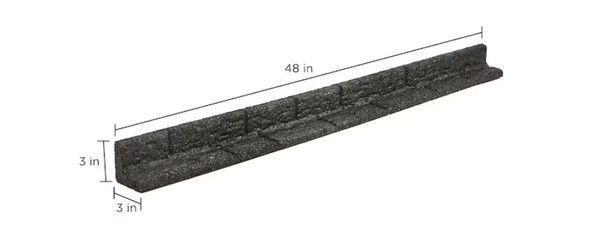 International Mulch Co LRE4BK 4 ft. Edging Land Scape44; Black